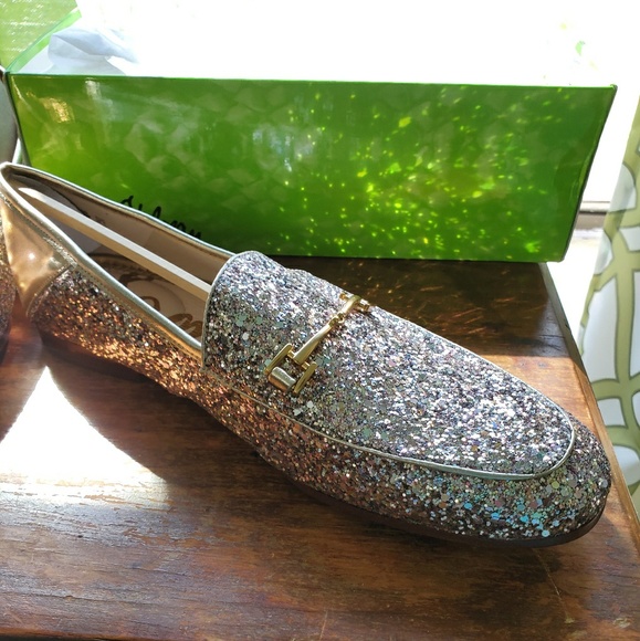 Sam Edelman Shoes - "New" 🏅Glitter🏅Gold Designer Shoes